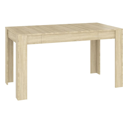 Dining Table Sonoma Oak 140x74.5x76 cm Engineered Wood