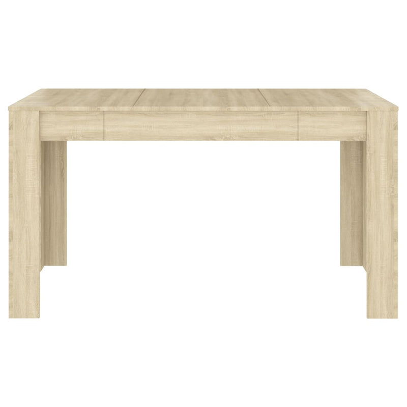 Dining Table Sonoma Oak 140x74.5x76 cm Engineered Wood