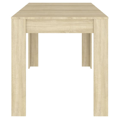 Dining Table Sonoma Oak 140x74.5x76 cm Engineered Wood