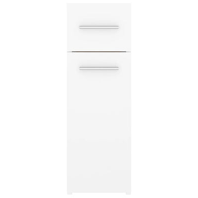 Apothecary Cabinet White 20x45.5x60 cm Engineered Wood