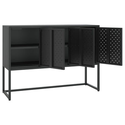 Sideboard Black 105x35x75 cm Steel