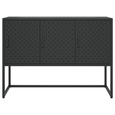 Sideboard Black 105x35x75 cm Steel