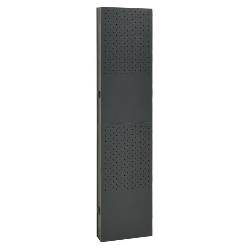 6-Panel Room Divider Anthracite 240x180 cm Steel