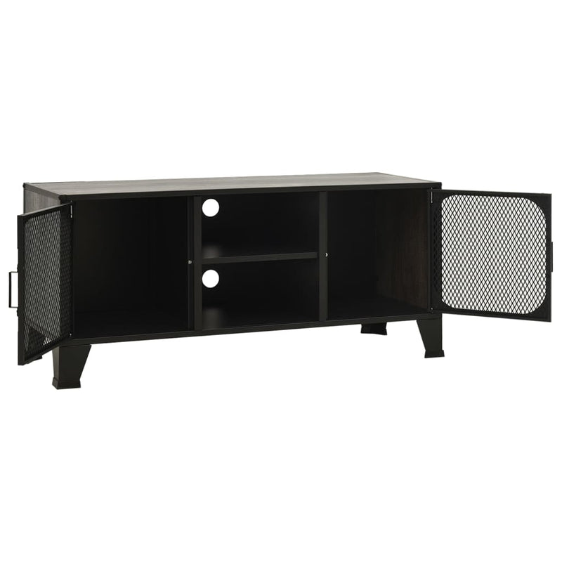 TV Cabinet Grey 105x36x47 cm Metal and MDF