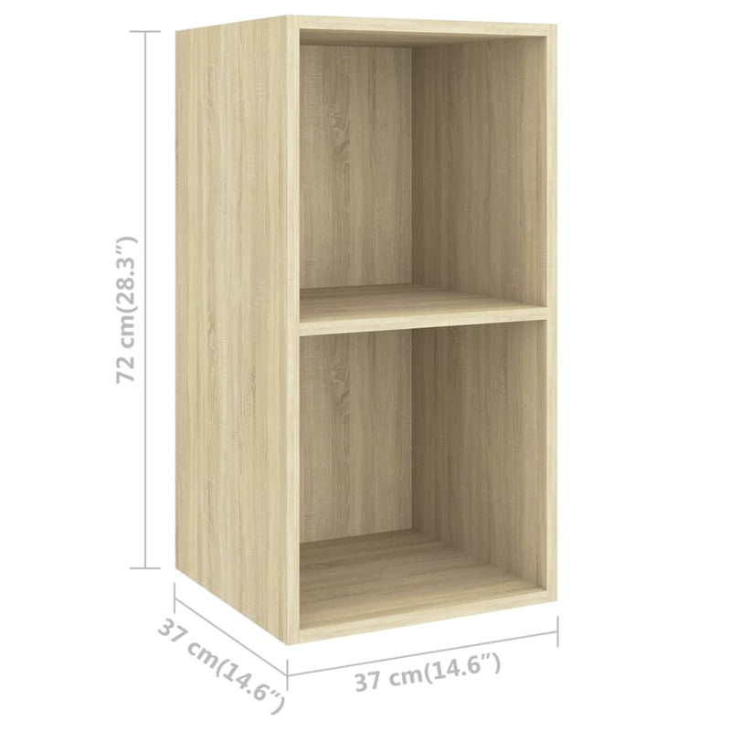 Wall-mounted TV Cabinets 2 pcs Sonoma Oak Engineered Wood