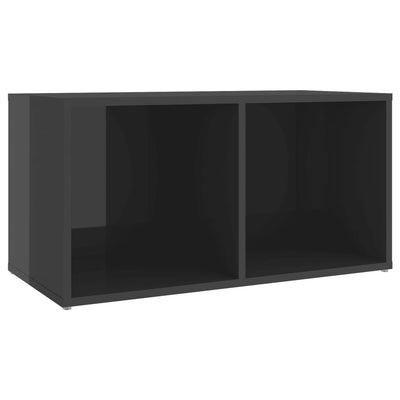 3 Piece TV Cabinet Set High Gloss Grey Engineered Wood