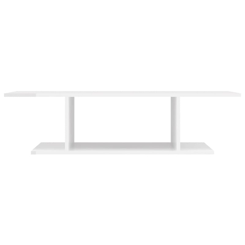 Wall Mounted TV Cabinet High Gloss White 103x30x26.5 cm