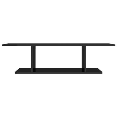 Wall Mounted TV Cabinet High Gloss Black 103x30x26.5 cm