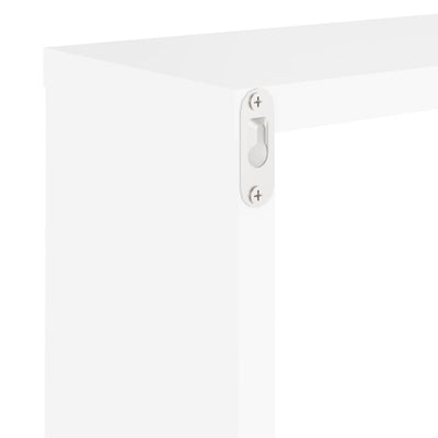 Wall Cube Shelves 4 pcs White 30x15x30 cm