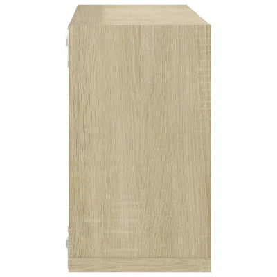 Wall Cube Shelves 4 pcs Sonoma Oak 26x15x26 cm