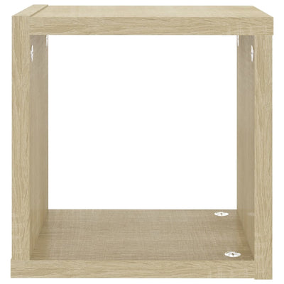 Wall Cube Shelves 4 pcs Sonoma Oak 22x15x22 cm