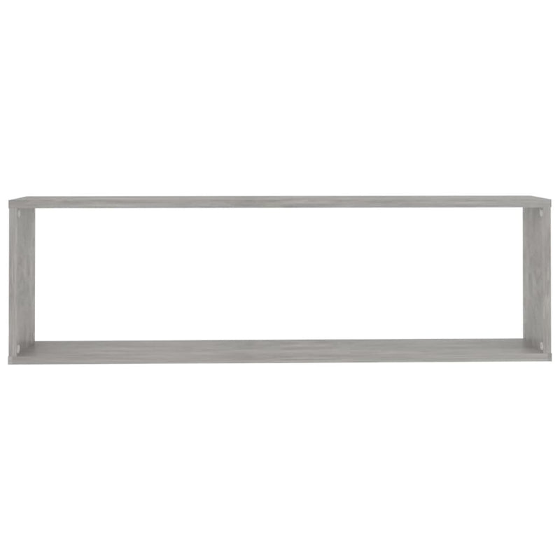 Wall Cube Shelves 6 pcs Concrete Grey 100x15x30 cm Engineered Wood