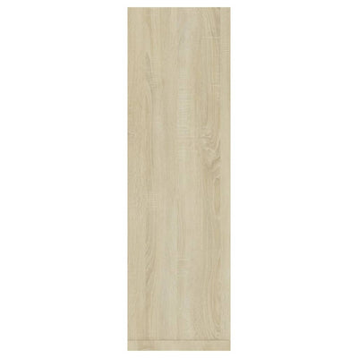 Wall Shelves 2 pcs White and Sonoma Oak 50x15x50 cm Engineered Wood