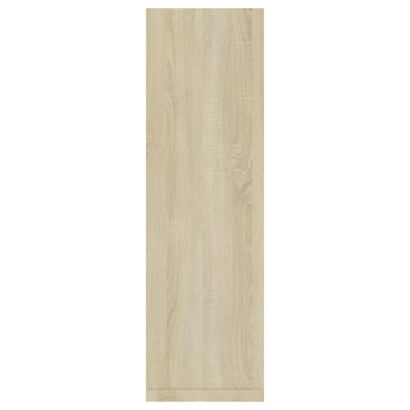 Wall Shelves 2 pcs White and Sonoma Oak 50x15x50 cm Engineered Wood