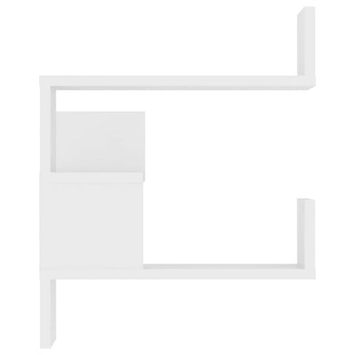 Wall Corner Shelf White 40x40x50 cm Engineered Wood