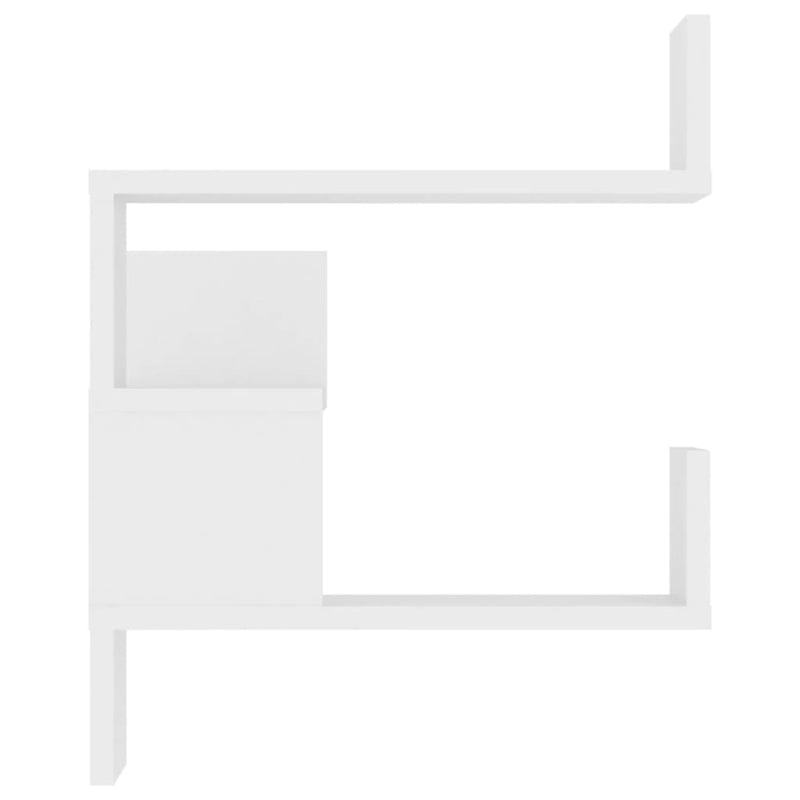 Wall Corner Shelf White 40x40x50 cm Engineered Wood