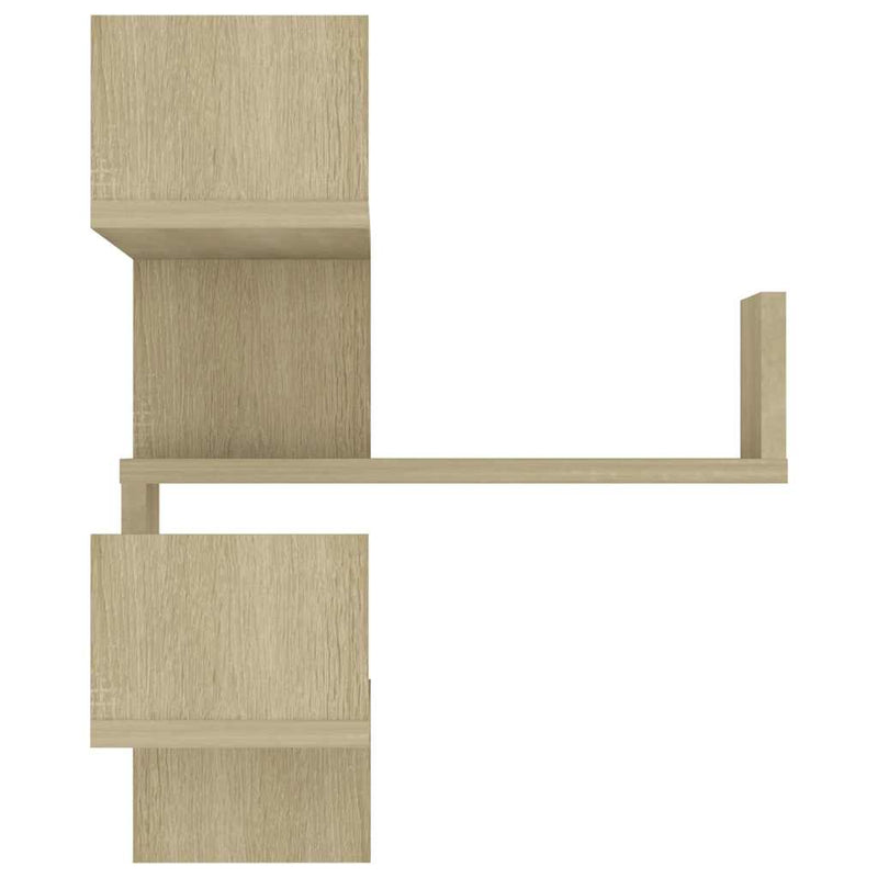 Wall Corner Shelves 2 pcs Sonoma Oak 40x40x50 cm Engineered Wood