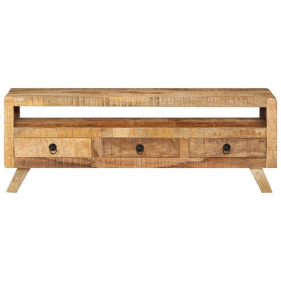 TV Cabinet 110x30x40 cm Solid Mango Wood