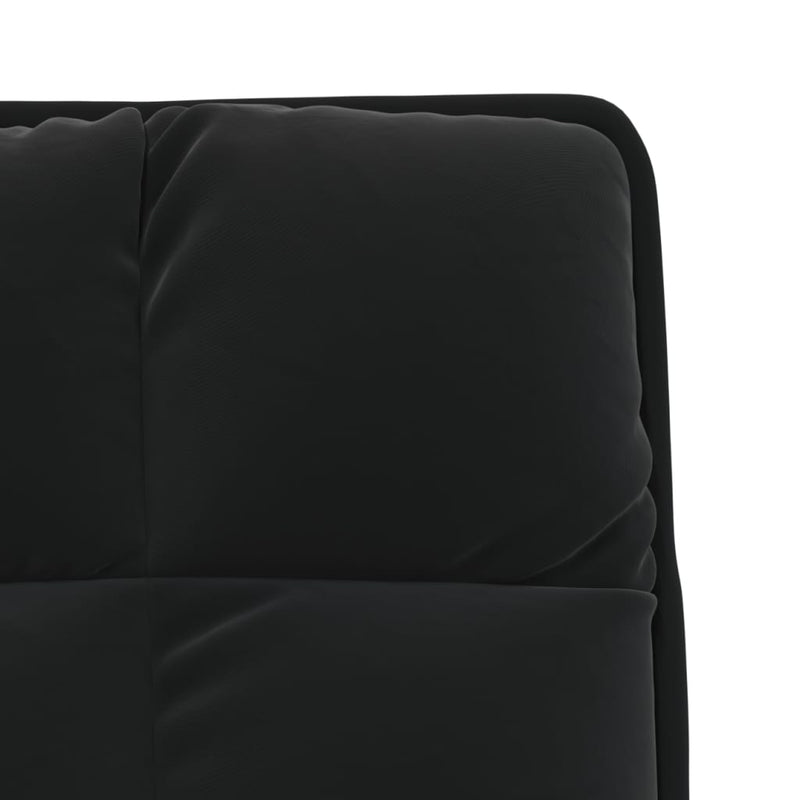 Leisure Chair with Metal Frame Black Velvet