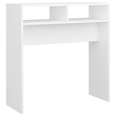 Console Table White 78x30x80 cm Engineered Wood