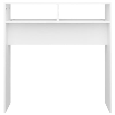 Console Table White 78x30x80 cm Engineered Wood