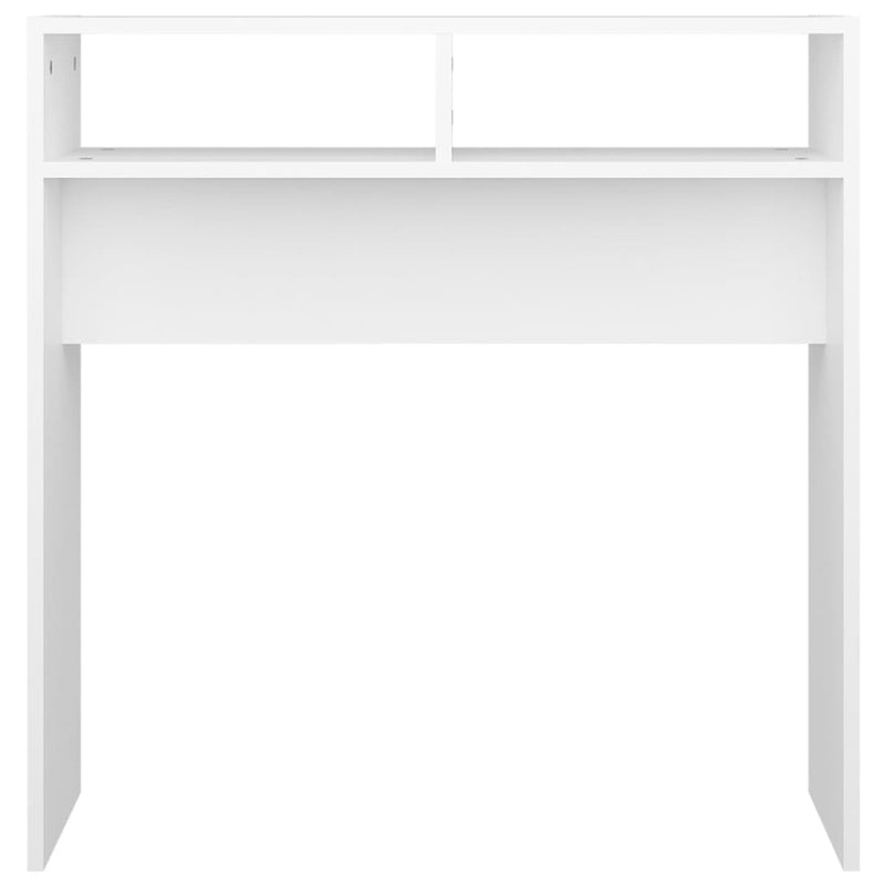 Console Table White 78x30x80 cm Engineered Wood