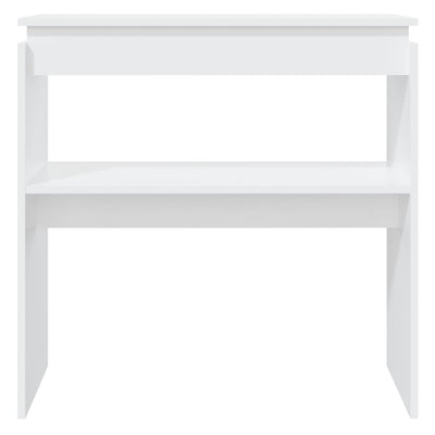 Console Table White 80x30x80 cm Engineered Wood