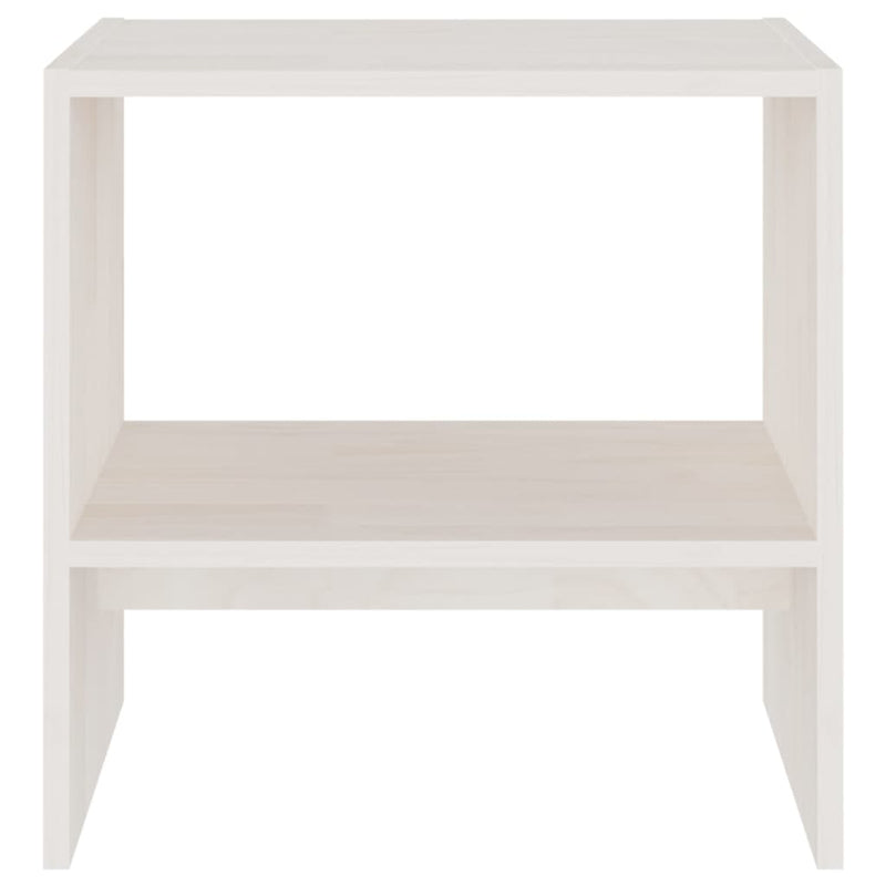 Bedside Cabinets 2 pcs White 40x30.5x40 cm Solid Pinewood