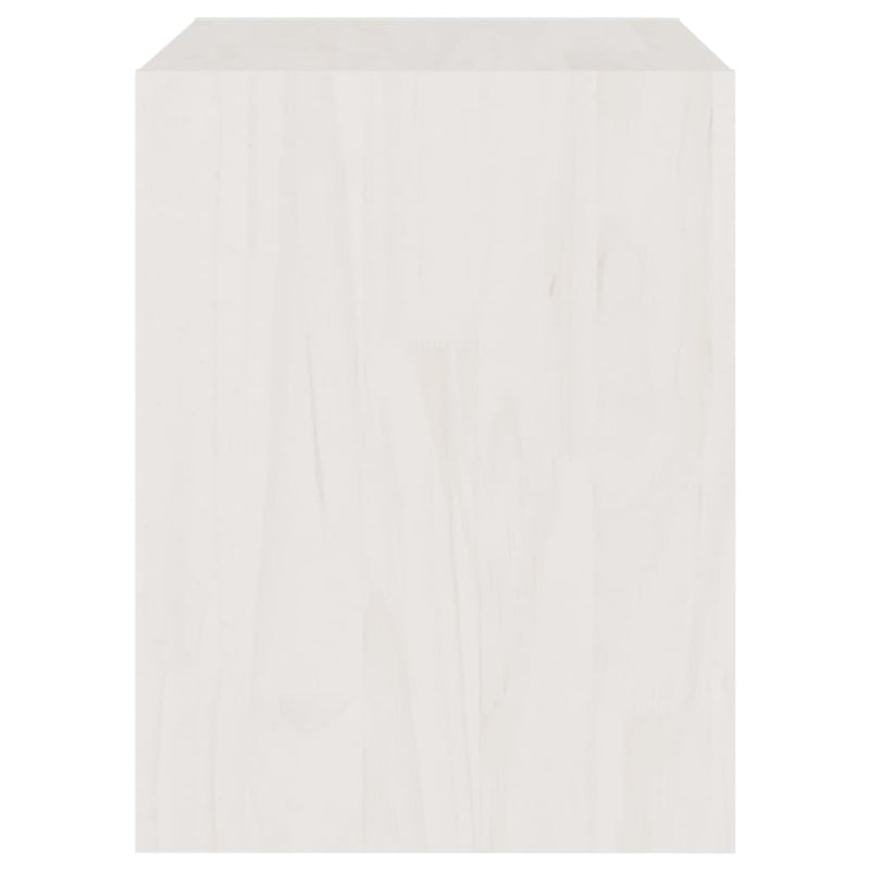 Bedside Cabinets 2 pcs White 40x30.5x40 cm Solid Pinewood