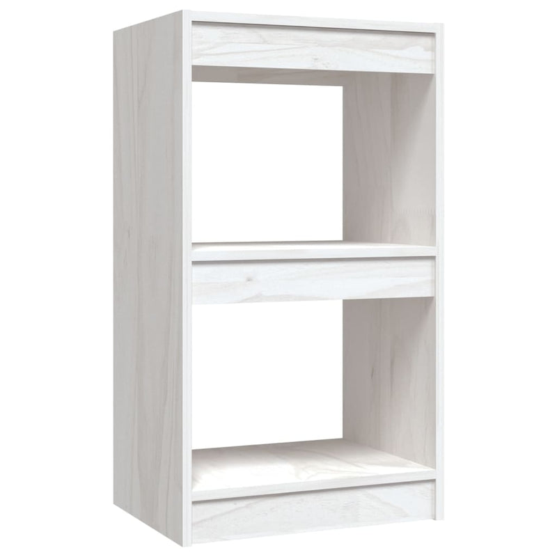 Book Cabinet White 40x30x71.5 cm Solid Pinewood