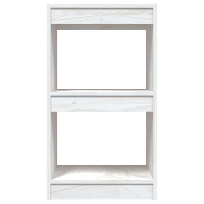 Book Cabinet White 40x30x71.5 cm Solid Pinewood