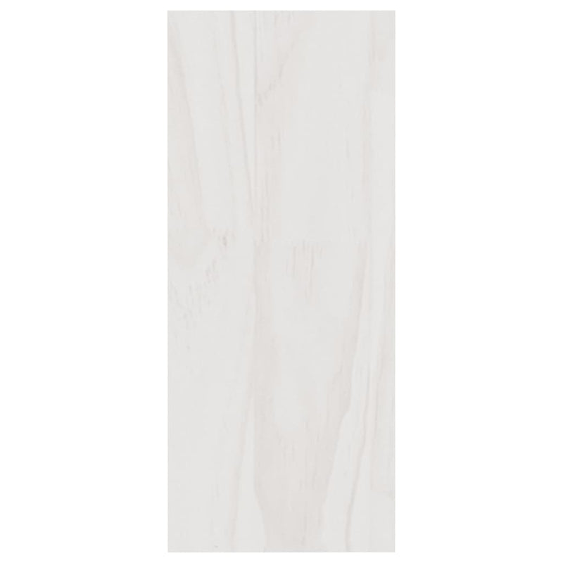 Book Cabinet White 40x30x71.5 cm Solid Pinewood