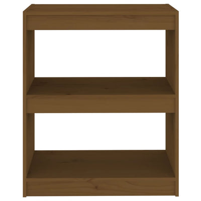 Book Cabinet/Room Divider Honey Brown 60x30x71.5 cm Wood Pine