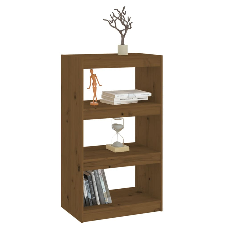 Book Cabinet/Room Divider Honey Brown 60x30x103.5 cm Wood Pine