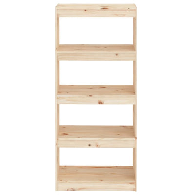 Book Cabinet/Room Divider 60x30x135.5 cm Solid Wood Pine