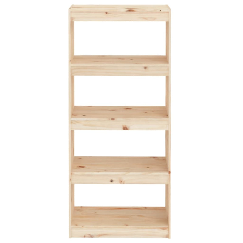 Book Cabinet/Room Divider 60x30x135.5 cm Solid Wood Pine