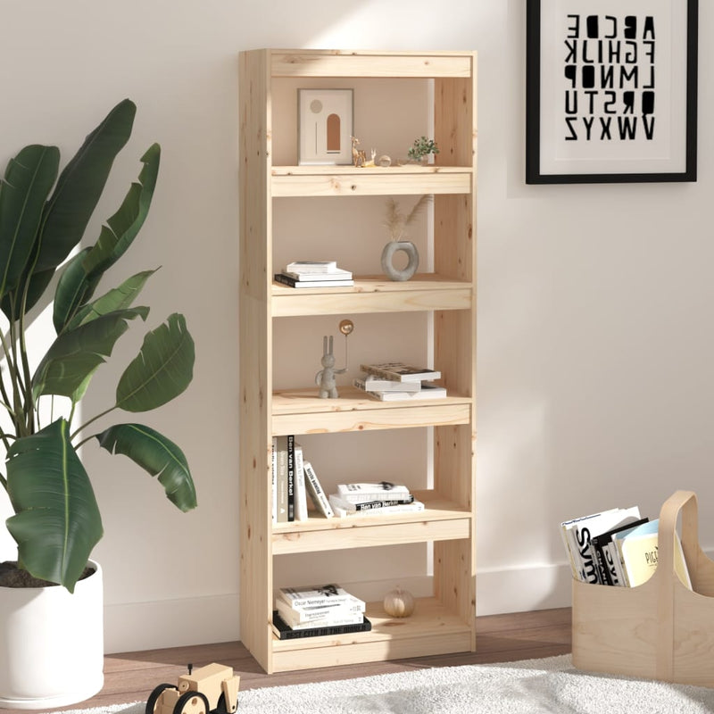 Book Cabinet/Room Divider 60x30x167.5 cm Solid Wood Pine