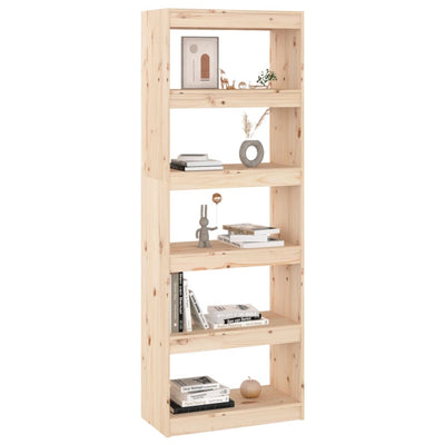 Book Cabinet/Room Divider 60x30x167.5 cm Solid Wood Pine