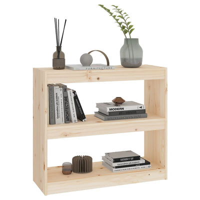 Book Cabinet/Room Divider 80x30x71.5 cm Solid Wood Pine