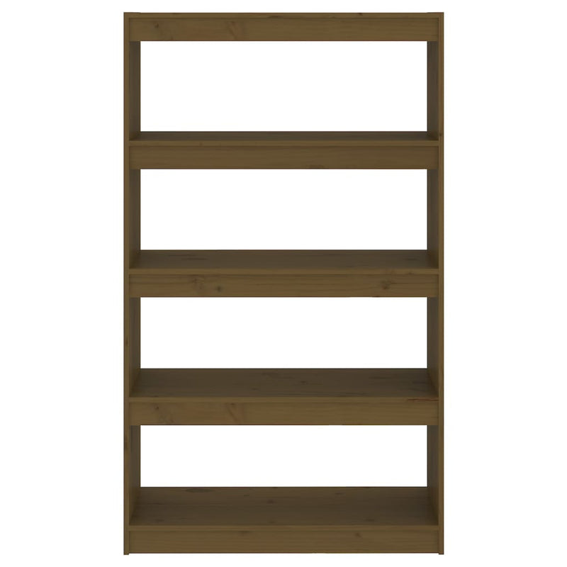 Book Cabinet/Room Divider Honey Brown 80x30x135.5 cm Wood Pine