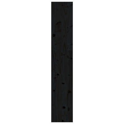 Book Cabinet/Room Divider Black 80x30x167.4 cm Solid Wood Pine