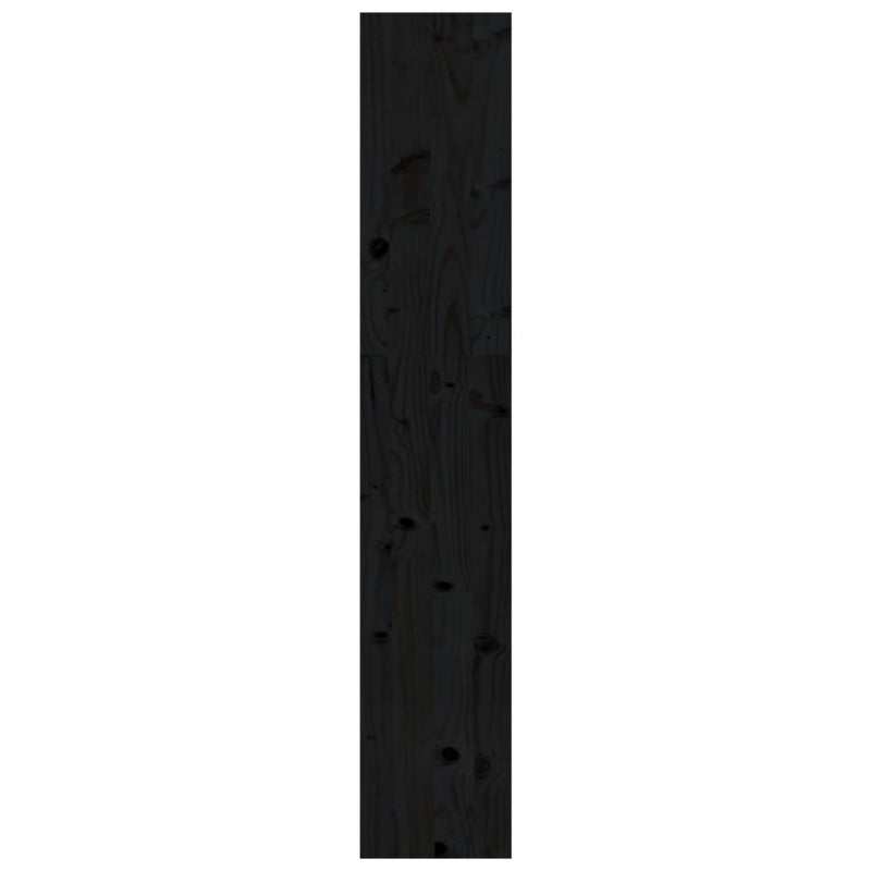 Book Cabinet/Room Divider Black 80x30x167.4 cm Solid Wood Pine