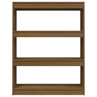 Book Cabinet/Room Divider Honey Brown 100x30x103 cm Solid Pinewood