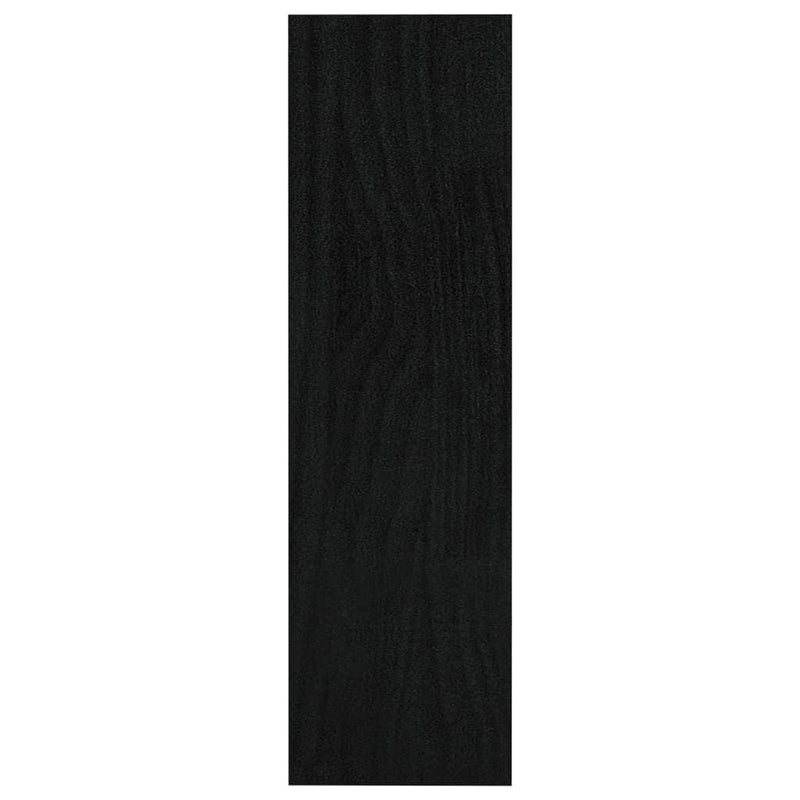 Book Cabinet/Room Divider Black 100x30x103 cm Solid Pinewood