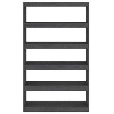 Book Cabinet/Room Divider Grey 100x30x167.5 cm Solid Pinewood