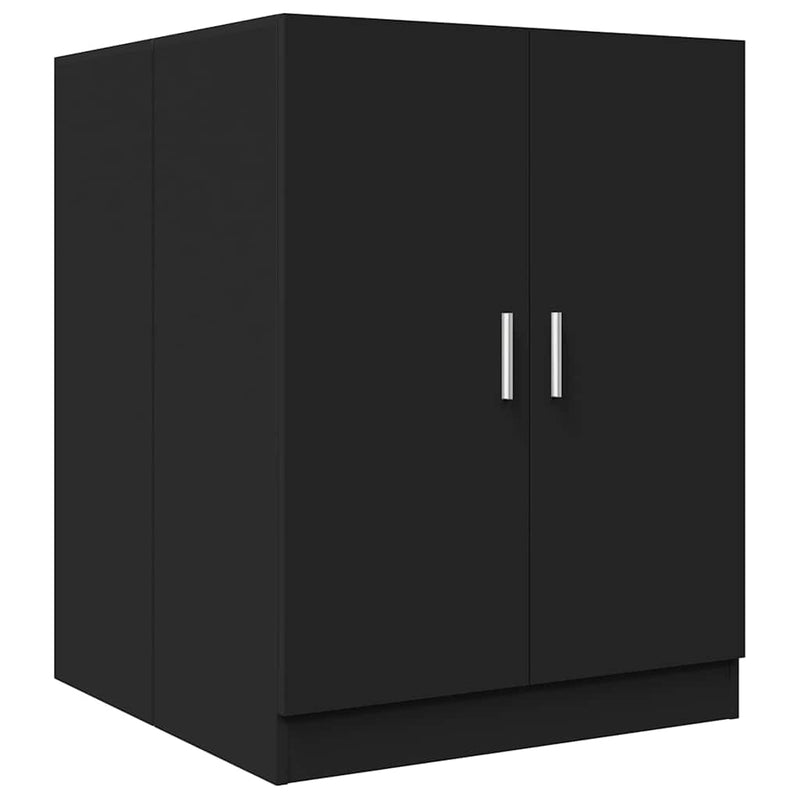 Washing Machine Cabinet Black 71x71.5x91.5 cm