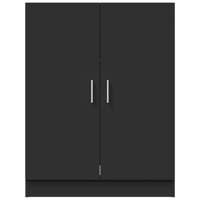 Washing Machine Cabinet Black 71x71.5x91.5 cm