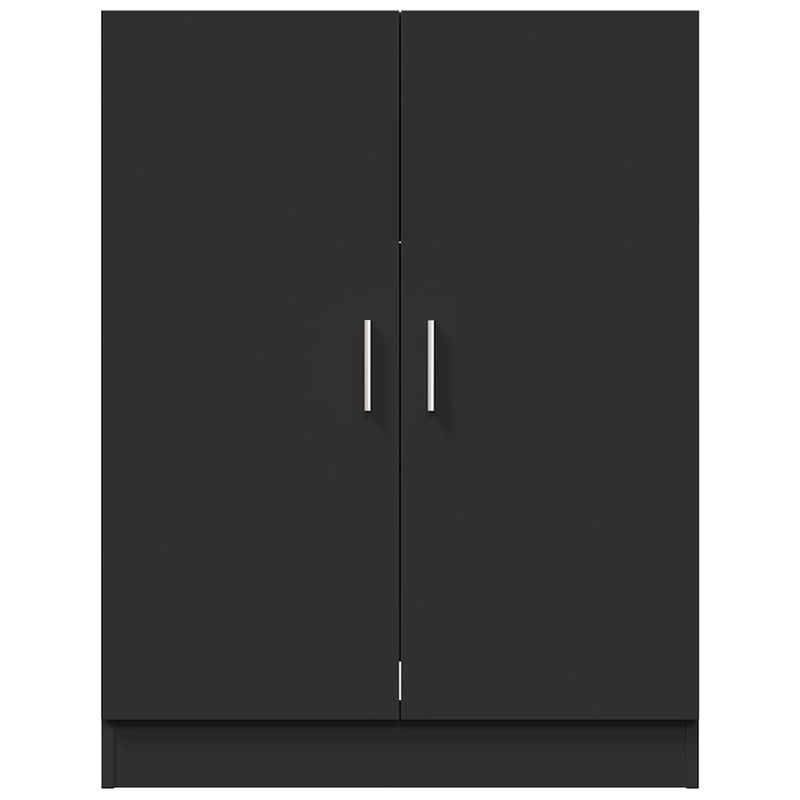 Washing Machine Cabinet Black 71x71.5x91.5 cm