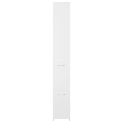 Bathroom Cabinet White 25x26.5x170 cm Engineered Wood