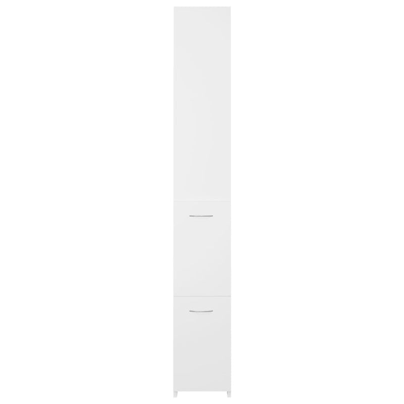 Bathroom Cabinet White 25x26.5x170 cm Engineered Wood